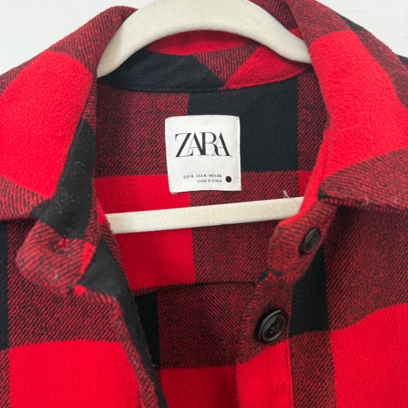 Zara Plaid overcoat - Picture 2 of 3